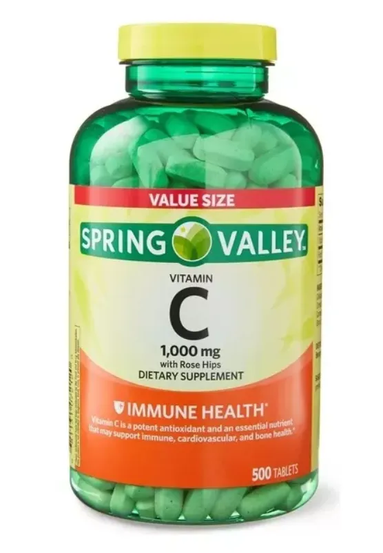 Spring Valley Vitamina C 1000 Mg 500 Tabletas